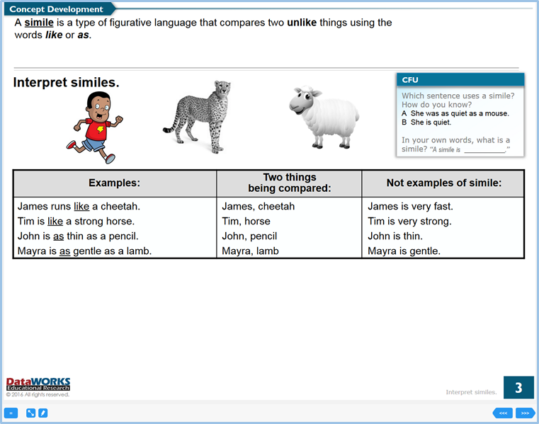 concept development written definitions